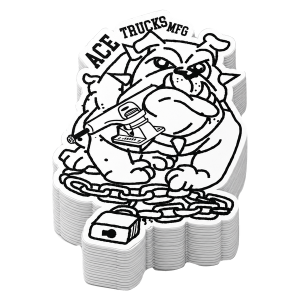 ACE BULLDAWG 3.5" STICKER 1PC