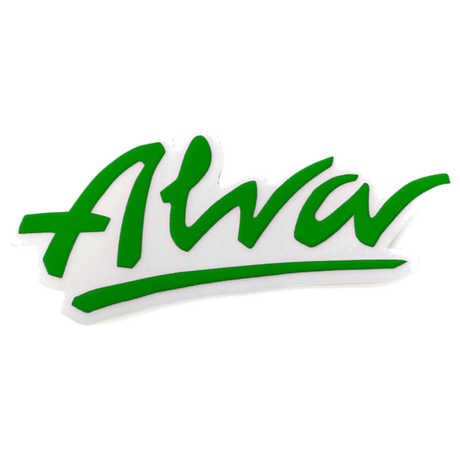 ALVA OG LOGO DECAL 1.5x4.5" GREEN