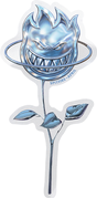 SPITFIRE APRIL BIGHEAD ROSE 5" DECAL BLUE STICKER
