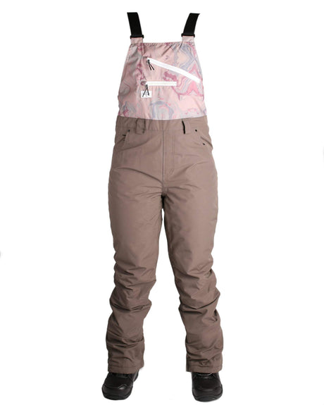 Ride Emerald Bibs Womens Taupe Swirl M