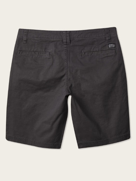 Oneill Jay Stretch Chino Shorts Dark Charcoal