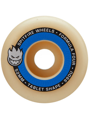 Spitfire F4 Tablets Skate Wheels Set Natural Blue 55mm/99d