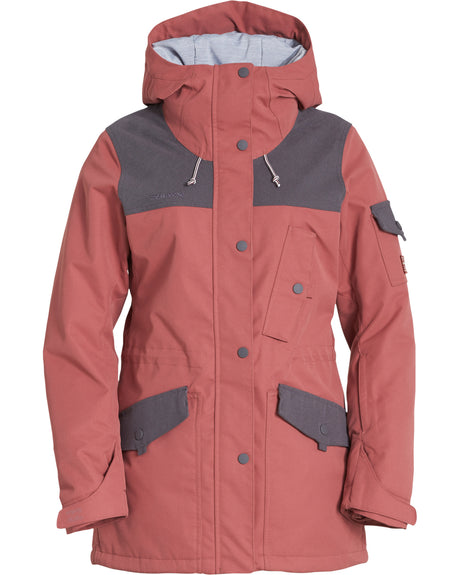 Billabong Scenic Route Snow Jacket Womens Vintage Plum S