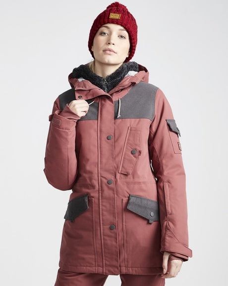 Billabong Scenic Route Snow Jacket Womens Vintage Plum L