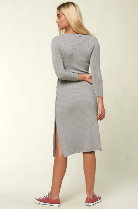 Oneill Pilar Dress Womens Grey