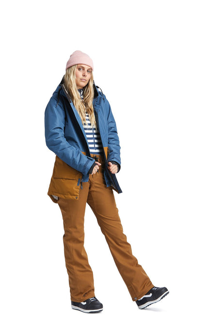 AIRBLASTER Stay Wild Parka Womens Navy Grizzly