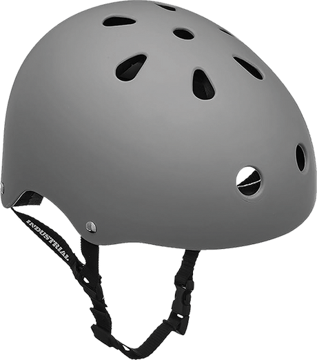 INDUSTRIAL FLAT GREY SKATE HELMET XS