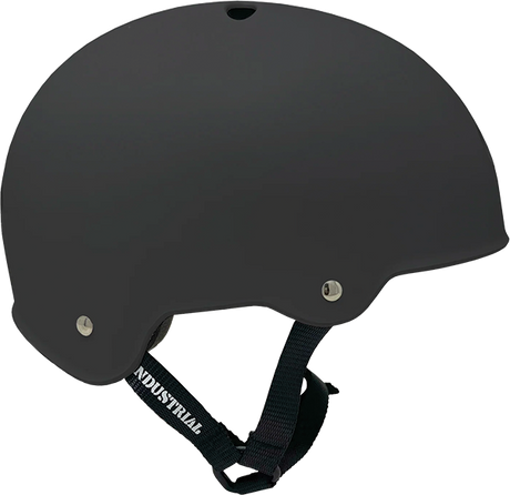 INDUSTRIAL FLAT BLACK SKATE HELMET SM