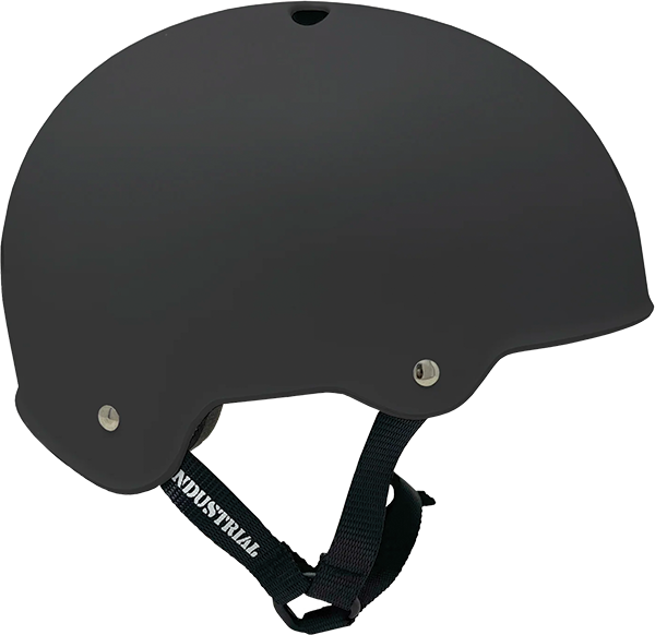 INDUSTRIAL FLAT BLACK SKATE HELMET M