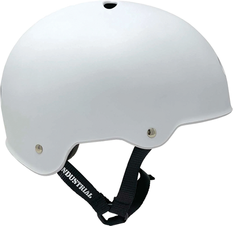 INDUSTRIAL FLAT WHITE SKATE HELMET SM