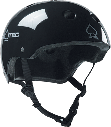 PROTEC Classic CERTFIED GLOSS BLK-L SKATE HELMET