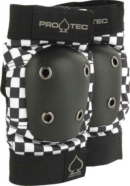 PROTEC STREET ELBOW YTH-CHECK BLK/WHT