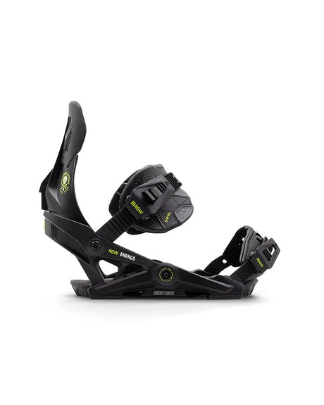 NOW Brigade Snowboard Bindings Black Lime M