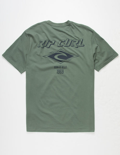 Rip Curl Fade Out Icon Tshirt Green