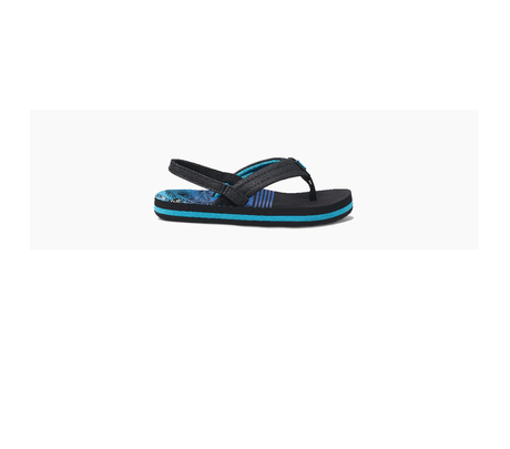 Reef Ahi Aqua Palms Sandals Kids Blue 4k-5k