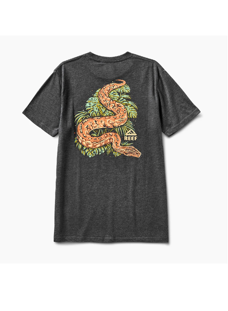 Reef Abra SS Tshirt Mens Charcoal