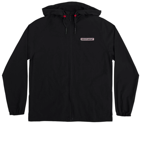 Independent Hooded Windbreaker Logo Black