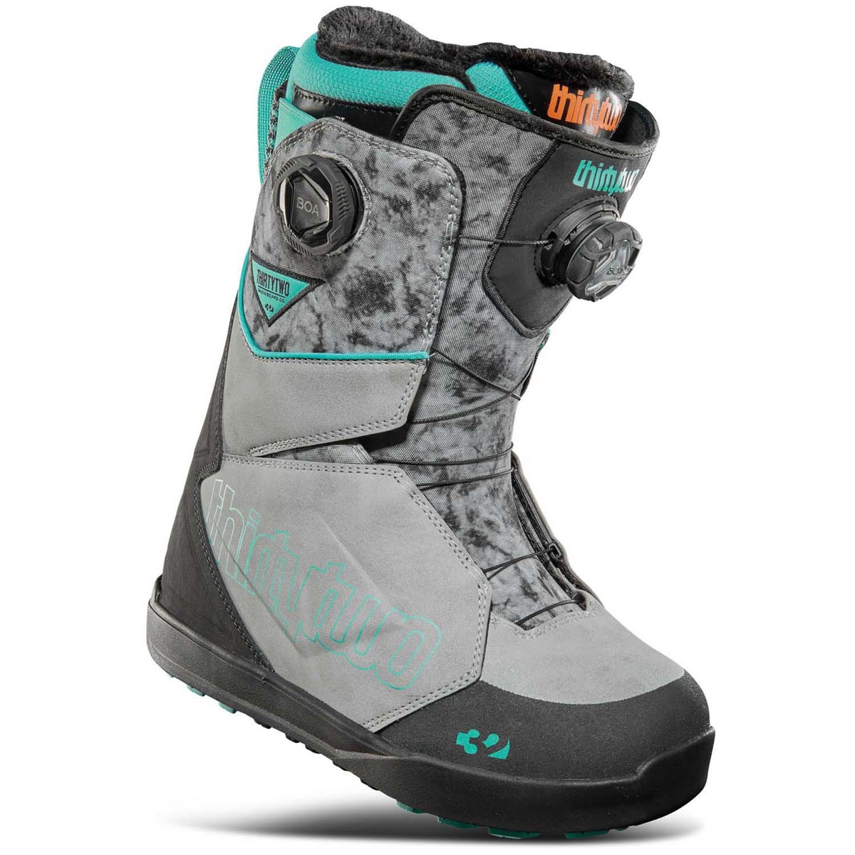 ThirtyTwo Lashed Double Boa Womens Snowboard Boots 2025 Grey 9