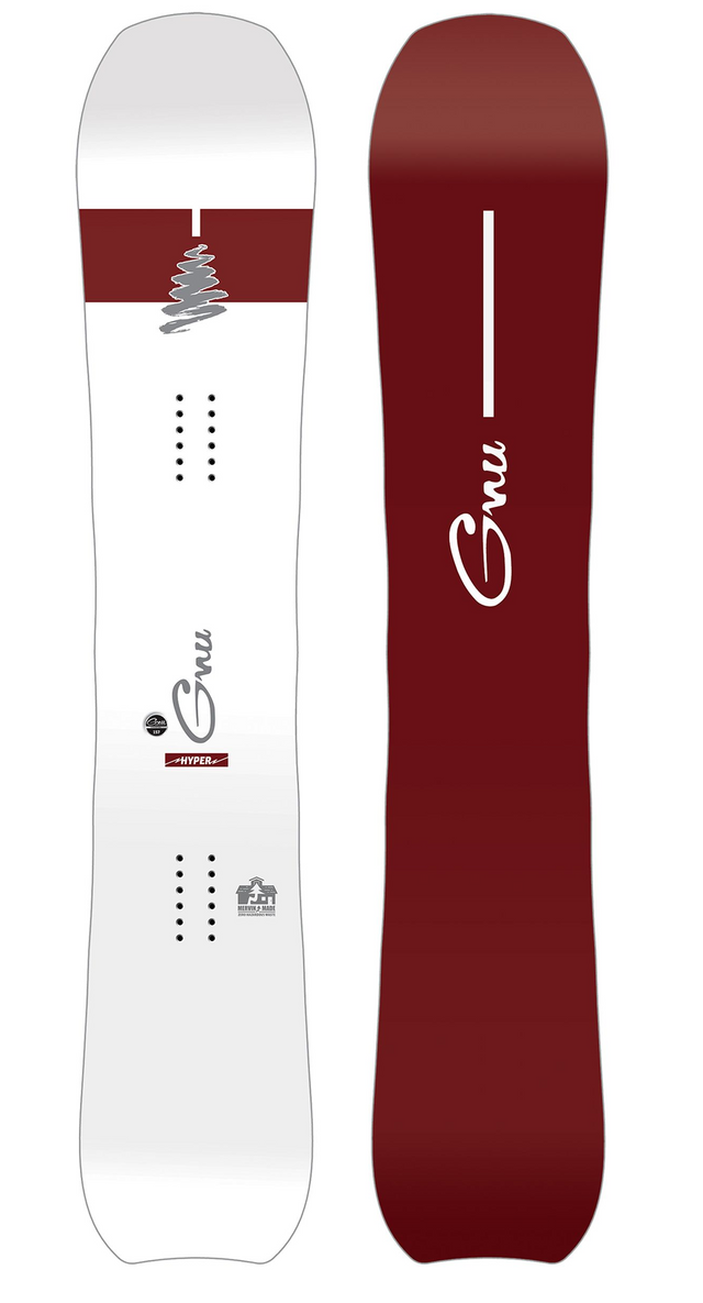 GNU Hyper Blake Paul Snowboard Off White 157