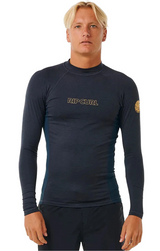 Rip Curl Dawn Patrol UPF Long Sleeve Mens Navy Marble