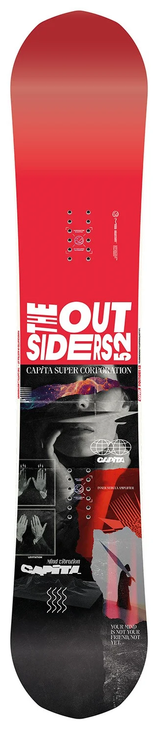 Capita Outsiders Snowboard 2025 Red 158 DEMO