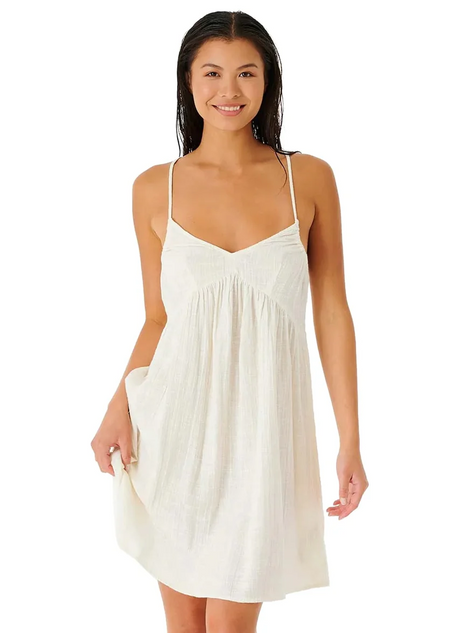 Rip Curl Classic Surf Cover Up Dress Womens Bone White M