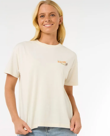 Rip Curl Cala Vadella Relax Tshirt Womens Bone M