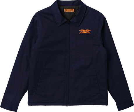 ANTI HERO BASIC EAGLE STASH JACKET MEDIUM NAVY ORANGE