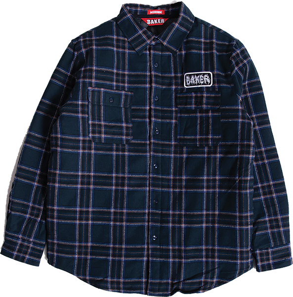 BAKER CRUST FLANNEL JACKET MEDIUM BLUE PLAID