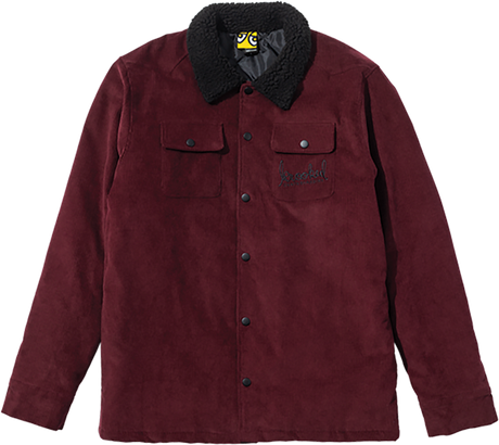 KROOKED SKRIPT JACKET JACKET XLARGE BURGUNDY