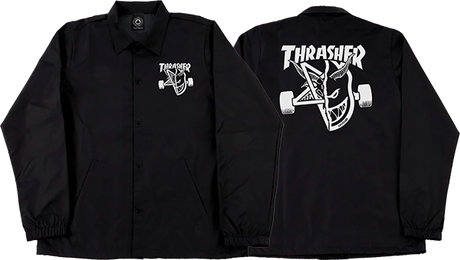 THRASHER SF THRASH AND BURN COACH JACKET SMALL BLACK
