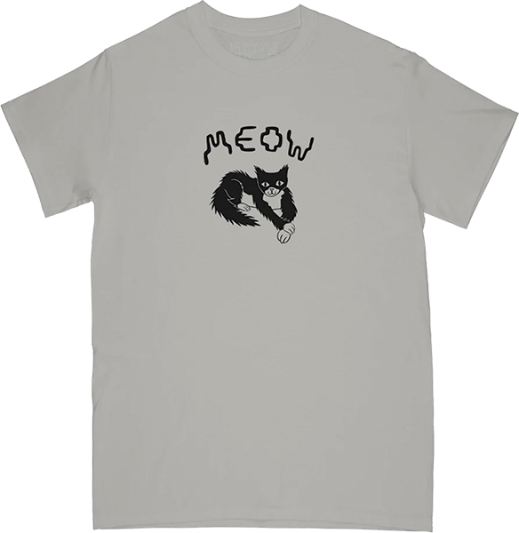 MEOW CROSS TSHIRT PAW SS TSHIRT MEDIUM ICE GREY