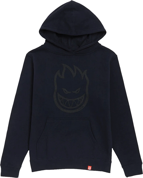 SPITFIRE BIGHEAD YTH HOODIE SWEATSHIRT MEDIUM CLASSIC NAVY BLACK