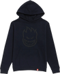SPITFIRE BIGHEAD YTH HOODIE SWEATSHIRT MEDIUM CLASSIC NAVY BLACK