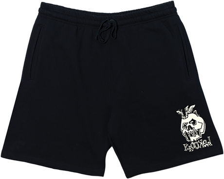 KROOKED NO MONSTER SWEATSHORTS MEDIUM   BLK