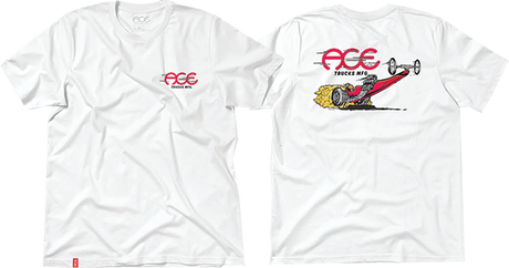 ACE DRAGSTER SS TSHIRT XLARGE WHITE