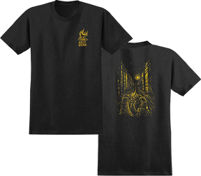 ANTI HERO FIRESIDE SS LARGE HEATHER ASPHALT