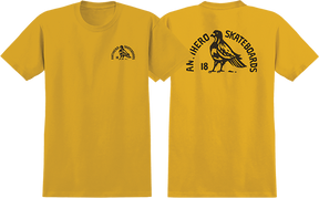 ANTI HERO ROCK DOVE SS TSHIRT MEDIUM-MUSTARD HEATHER/BLK