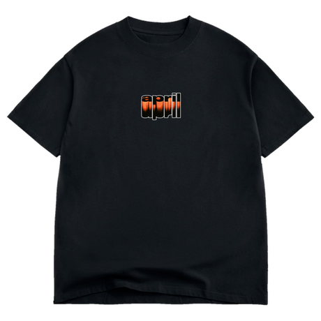 APRIL RUSTED OVER SS TSHIRT XLARGE BLACK