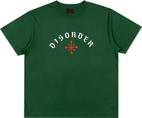 DISORDER ARCH LOGO SS TSHIRT SMALL OLIVE