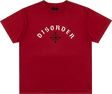 DISORDER ARCH LOGO SS TSHIRT XLARGE DISORDER RED