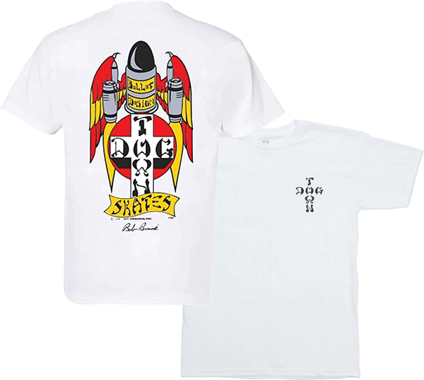 DOGTOWN BOB BINIAK OG 70S SS TSHIRT M-WHITE