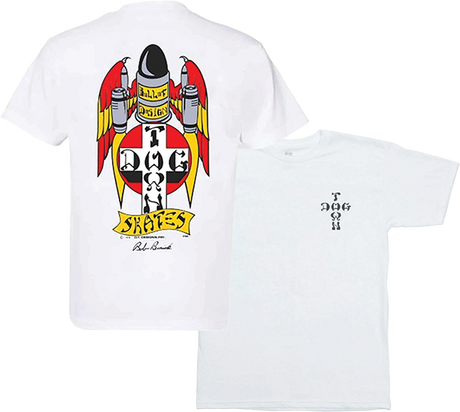 DOGTOWN BOB BINIAK OG 70S SS TSHIRT M-WHITE