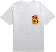 5BORO YELLOW FLOWER SS TSHIRT SMALL WHITE
