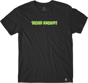 GIRL YEAH RIGHT SS TSHIRT MEDIUM BLACK