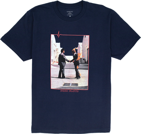 HABITAT FLOYD WISH YOU WERE HERE SS TSHIRT MEDIUM NAVY