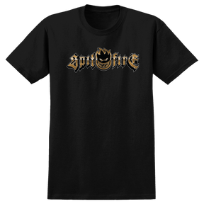 SPITFIRE GOLD CHROME BIGHEAD SS TSHIRT XXLARGE BLACK