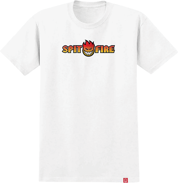 SPITFIRE OG SPLIT FADE FILL SS TSHIRT XLARGE WHITE