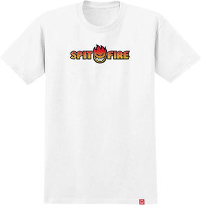 SPITFIRE OG SPLIT FADE FILL SS TSHIRT XLARGE WHITE