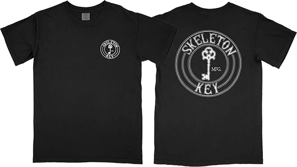 SKELETON KEY OG CIRCLE LOGO SS TSHIRT MEDIUM BLACK